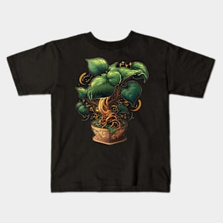 Golden Pothos Bonsai Kids T-Shirt